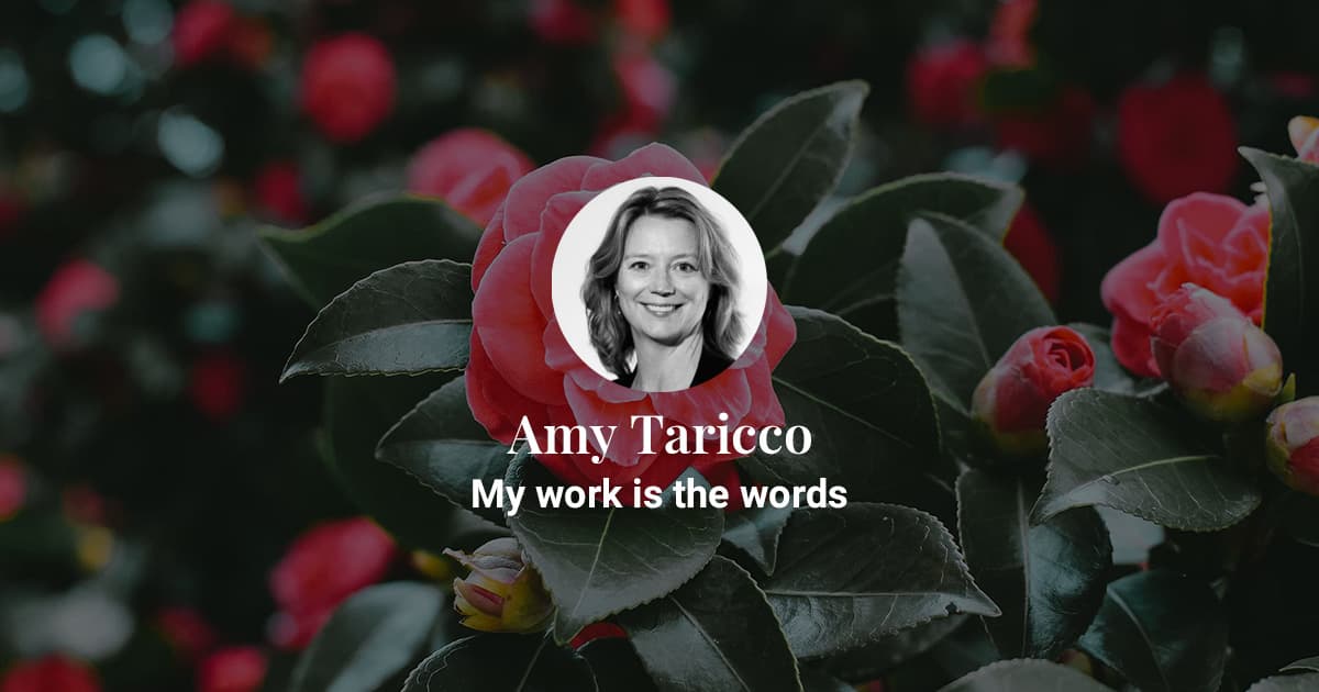 My work is the words